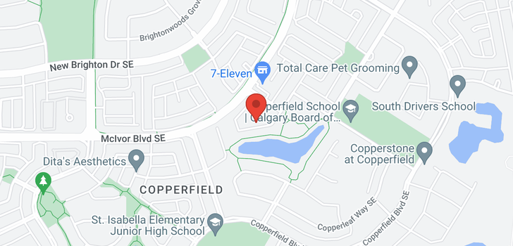 map of 73 COPPERSTONE Cove SE